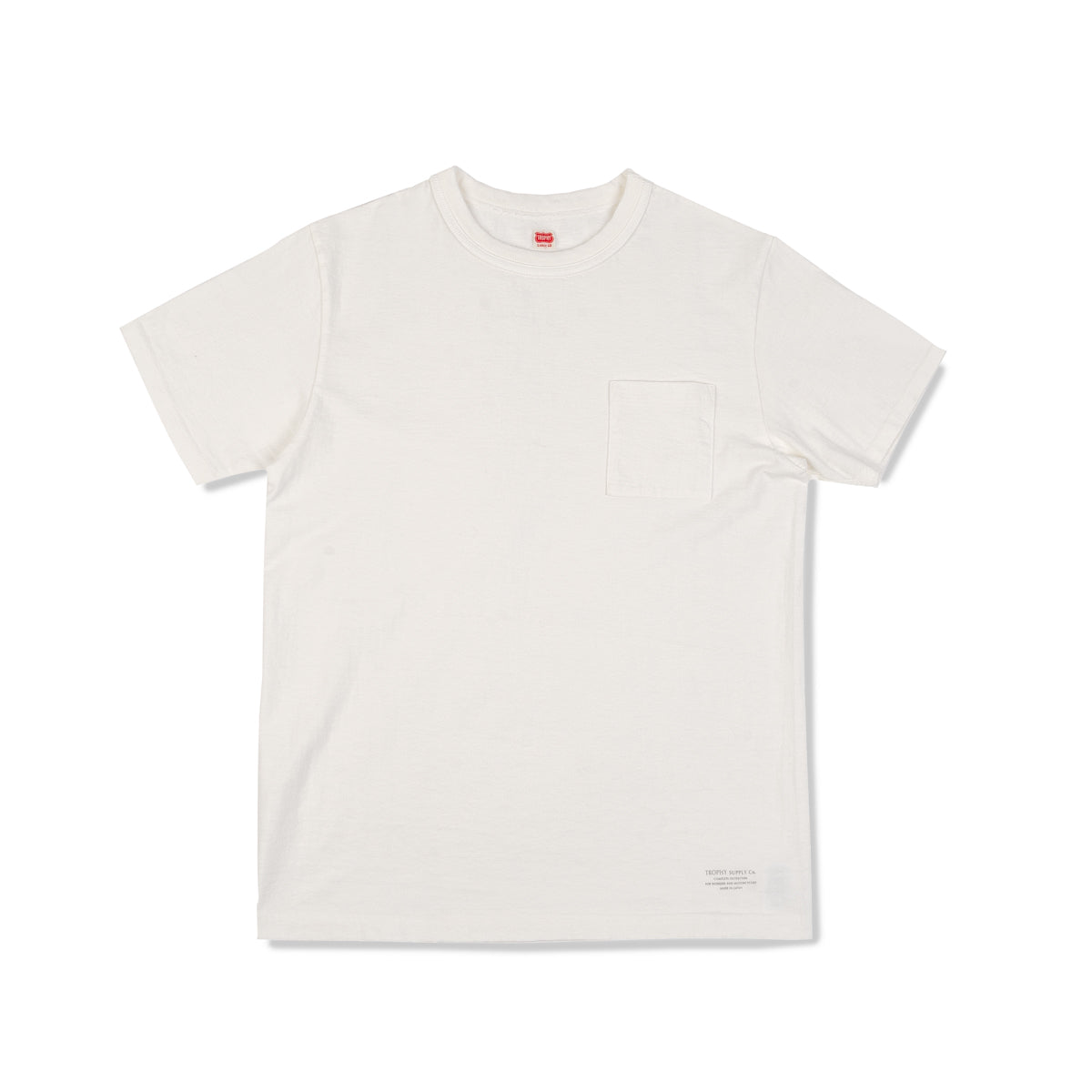 Loop Wheel Pocket Tee - White