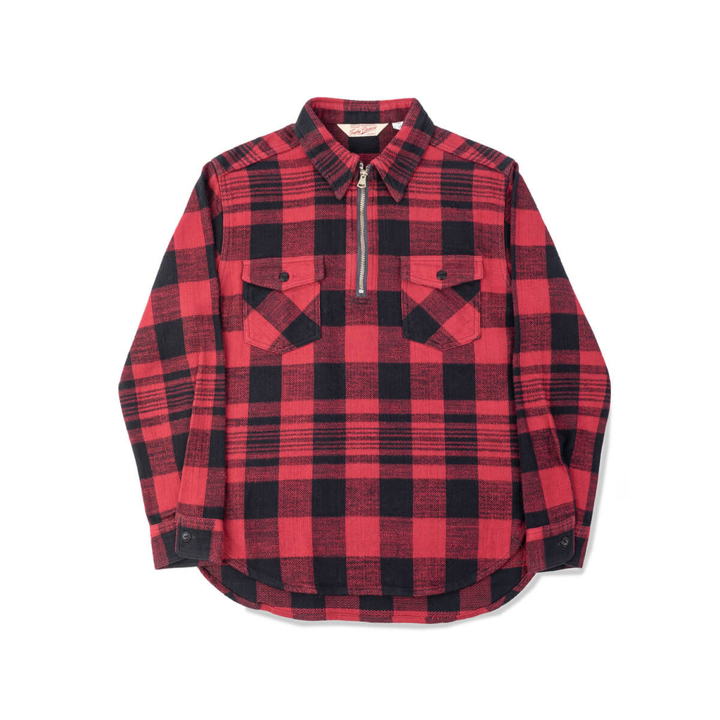 Buffalo Half Zip Shirt - Red